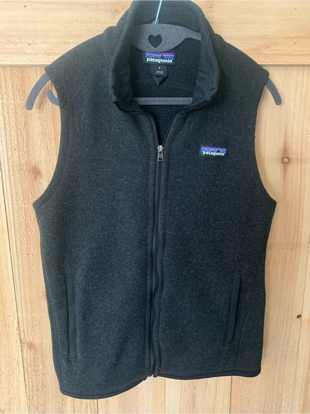 Patagonia Better Sweater Fleece Vest Charcoal Grey Charcoal Black Womens Small S